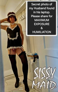 Photo by SissyMindy with the username @SissyMindy, who is a verified user,  July 31, 2024 at 2:03 PM. The post is about the topic Cosplay Cuties and the text says 'She brike my password #sissy #maid #chastity'