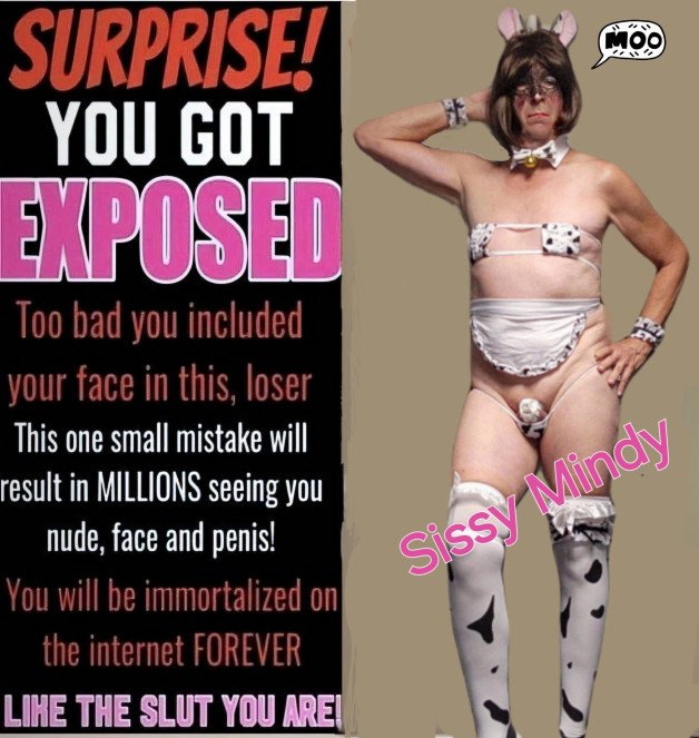 Photo by SissyMindy with the username @SissyMindy, who is a verified user,  June 20, 2024 at 2:08 PM. The post is about the topic Keep Exposure going and the text says 'OH NO !  #exposed #sissy #cosplay'