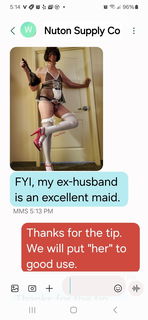 Photo by SissyMindy with the username @SissyMindy, who is a verified user,  September 23, 2024 at 4:14 PM. The post is about the topic Sissy Chastity and the text says 'ex-wifes revenge 6 of many'