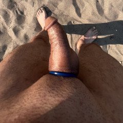 Photo by Bg4ltlgy with the username @Bg4ltlgy, who is a verified user,  September 19, 2023 at 3:53 PM and the text says 'Out at the nude beach.
#nudist'