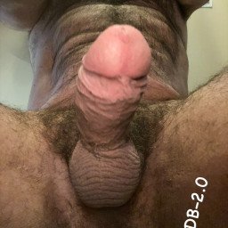 Photo by DB-2.0 with the username @DB-2.0, who is a verified user,  October 20, 2023 at 1:53 PM. The post is about the topic Beautiful Cock and the text says 'Husband is home and horny as you can tell. I can't get there to relieve his balls. Would anyone be willing to go do it for me?'