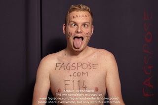 Photo by Fagspose with the username @Fagspose, who is a brand user,  October 12, 2023 at 8:11 PM. The post is about the topic Fagpose = fags expose(d) and the text says 'Arnoud just can't help it.... He knows he is a fag that needs permanent attention.

See all his photos on His complete exposure is on https://fagspose.com/fag-arnoud-netherlands-exposed/

Soon there will be some videos as well!'