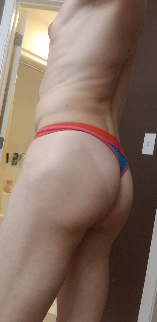 Photo by Presley-Peach with the username @PeachyP23, who is a verified user,  October 22, 2023 at 2:48 PM. The post is about the topic Nice Ass in a Thong and the text says 'some booty for you'
