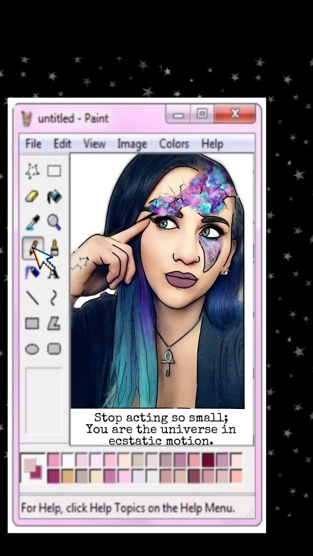 Photo by piperg00d with the username @pipeherg00d, who is a verified user,  March 30, 2024 at 1:04 AM. The post is about the topic Psycho and the text says 'my own psychotic artwork. 
#MentaillnessISmyMuse'
