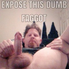 Photo by PhillyFaggot with the username @PhillyFaggot,  October 23, 2023 at 4:15 AM and the text says 'Let's expose my OKC faggot ass'
