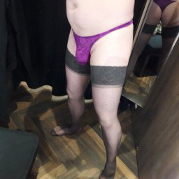 Shared Photo by SissyPaloma with the username @SissyPaloma, who is a verified user,  January 2, 2024 at 5:08 PM. The post is about the topic Boys in Panties and the text says 'Out shopping'