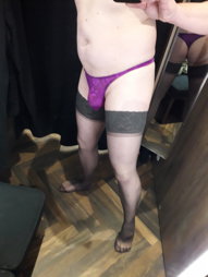 Shared Photo by SissyPaloma with the username @SissyPaloma, who is a verified user,  January 2, 2024 at 5:08 PM. The post is about the topic Boys in Panties and the text says 'Out shopping'