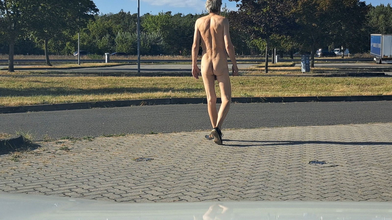 Photo by Berlin_Sub with the username @BerlinSub2023, who is a verified user,  May 27, 2024 at 9:50 AM. The post is about the topic Public  Flashing and the text says 'These are some pics from me in public.
Which one is the best ?
Your opinions, even insulting ones, are welcome under here

And what should i post next?'