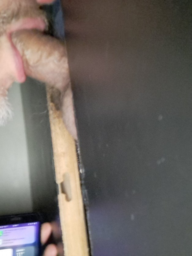 Photo by Berlin_Sub with the username @BerlinSub2023, who is a verified user,  February 6, 2024 at 4:56 PM and the text says 'This is a task from @Live-Watcher. Today in an adult-cinema. One of the last Gloryhole i know.
I sucked many cocks and asses and get 5 loads in my throat'