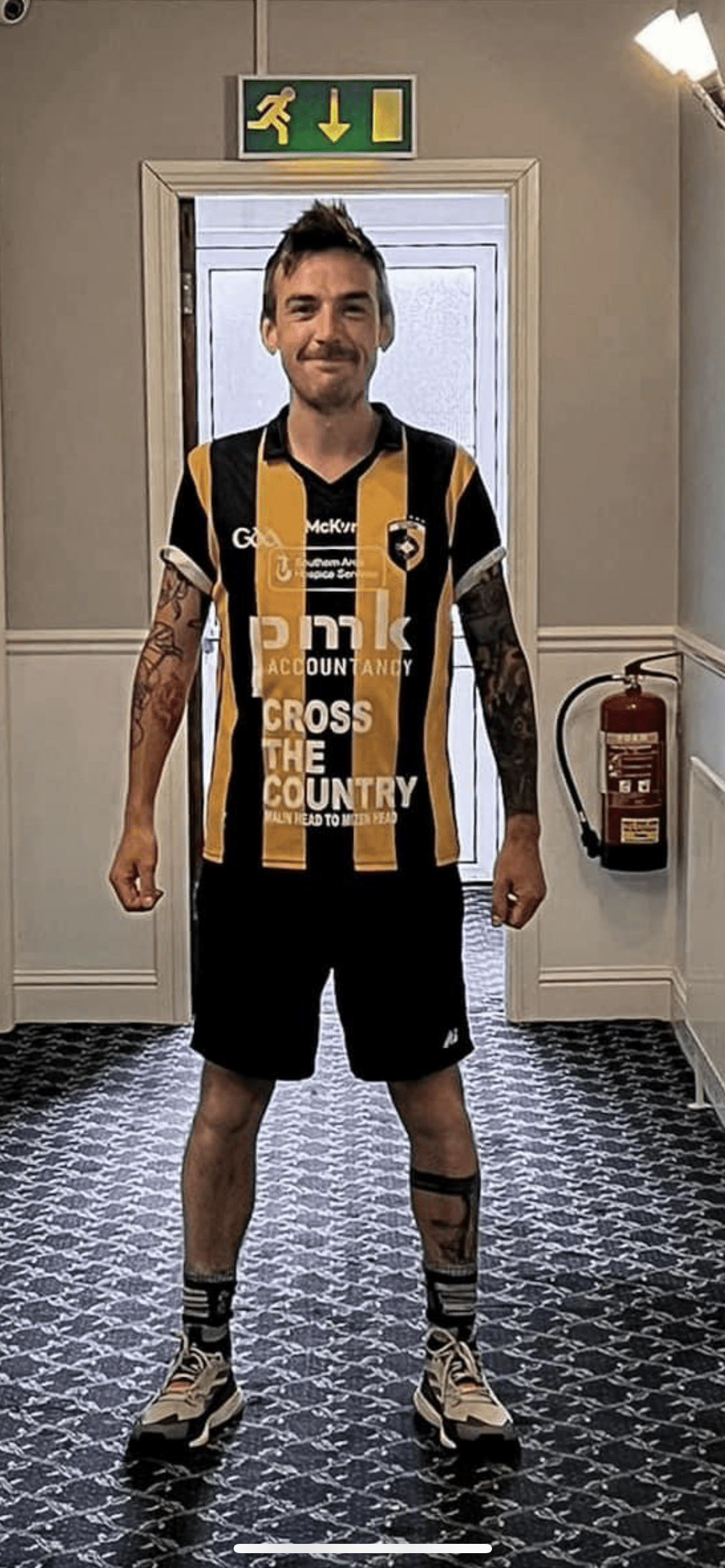 Photo by DirtyDaddyFunStuff with the username @DirtyDaddyPorn, who is a verified user,  May 6, 2024 at 11:04 PM and the text says 'Sexy #soccer #football #uniforms #legs #tats #hairy #otters #sports'
