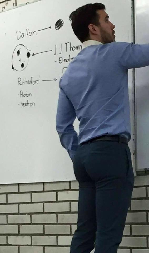 Album by DirtyDaddyFunStuff with the username @DirtyDaddyPorn, who is a verified user,  April 28, 2024 at 10:49 PM and the text says 'When Your College Professor Distracts You From Your Work.  #ass #teacher #college #muscles'