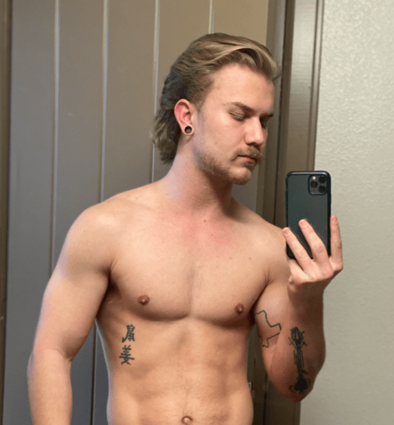 Photo by DirtyDaddyFunStuff with the username @DirtyDaddyPorn, who is a verified user,  May 1, 2024 at 12:51 AM and the text says 'Men 8 #muscles #armpits #hairy #tats #manly  #cum'