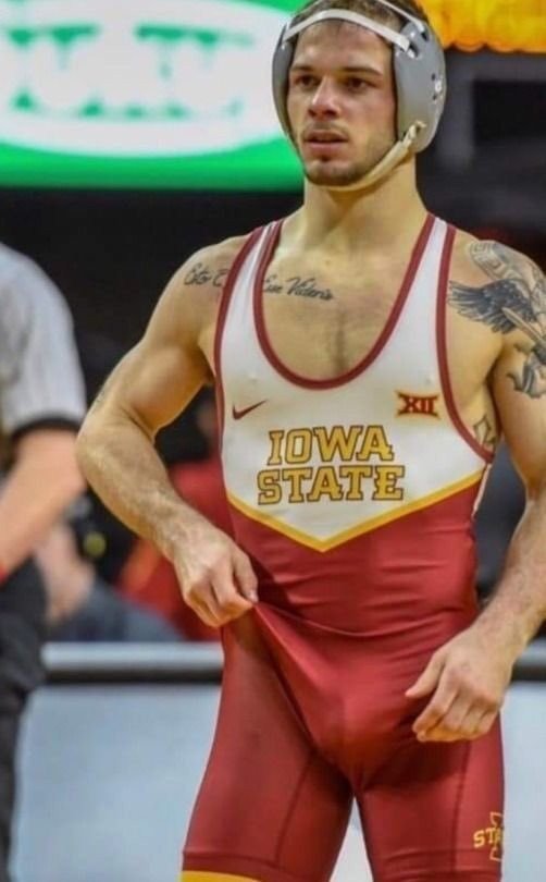 Photo by DirtyDaddyFunStuff with the username @DirtyDaddyPorn, who is a verified user,  April 27, 2024 at 12:39 AM and the text says '#Wrestling 1 #singlets #spandex #muscles #sweat #tats #mustaches #sports #buff #baskets #bulges #armpits'
