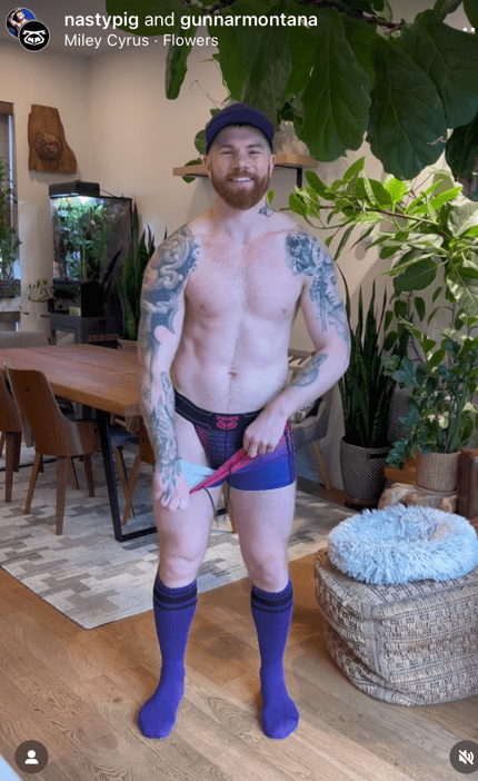 Photo by DirtyDaddyFunStuff with the username @DirtyDaddyPorn, who is a verified user,  February 17, 2024 at 1:11 AM and the text says '#Ginger Plays #dressup #uniforms #jockstraps #jocks #muscles #beards #stubble #redhead #tats'