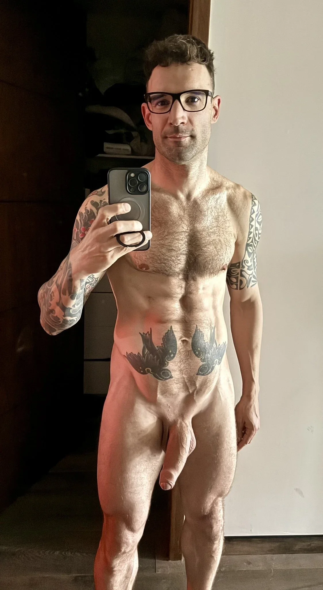 Photo by DirtyDaddyFunStuff with the username @DirtyDaddyPorn, who is a verified user,  April 23, 2024 at 11:00 PM and the text says 'Otter Godling #muscles #buff #abs #armpits #tats #stubble #beards #otters #ripped #uncut #hung #manly #butch'