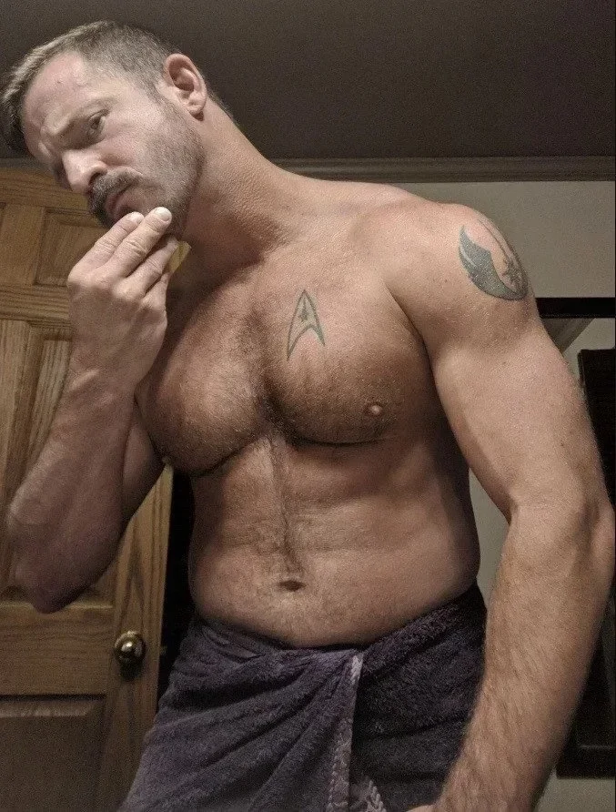 Photo by DirtyDaddyFunStuff with the username @DirtyDaddyPorn, who is a verified user,  April 24, 2024 at 7:41 PM and the text says 'Hot Mix 36 #buff #muscles #hung #manly #butch #hairy #stubble #beards #bears #daddy'