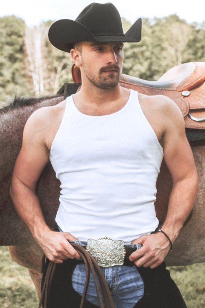 Photo by DirtyDaddyFunStuff with the username @DirtyDaddyPorn, who is a verified user,  February 24, 2024 at 1:16 AM and the text says '#hairy and Buff and #cowboys'