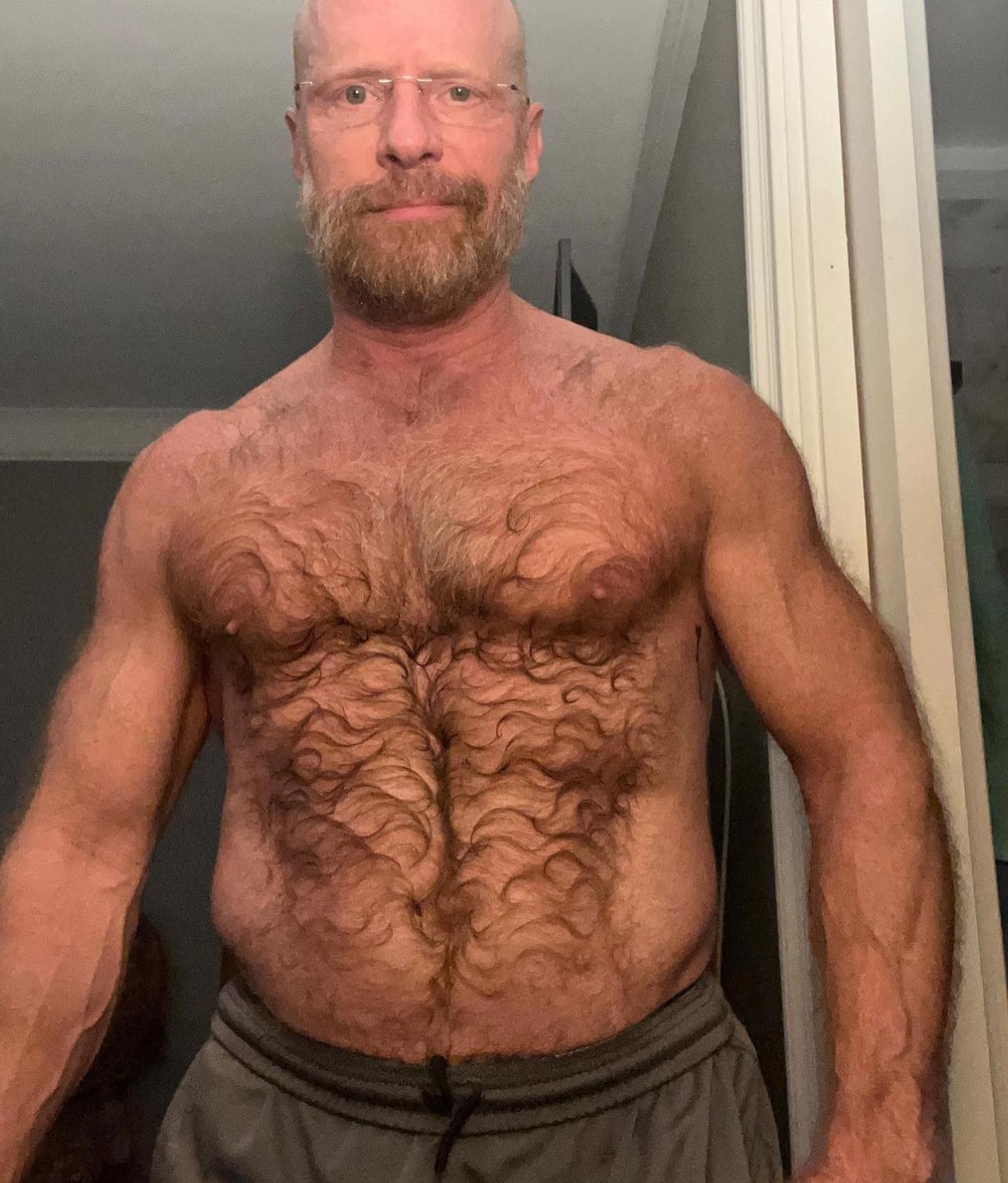 Photo by DirtyDaddyFunStuff with the username @DirtyDaddyPorn, who is a verified user,  April 28, 2024 at 11:16 PM and the text says '#hairy #daddies'