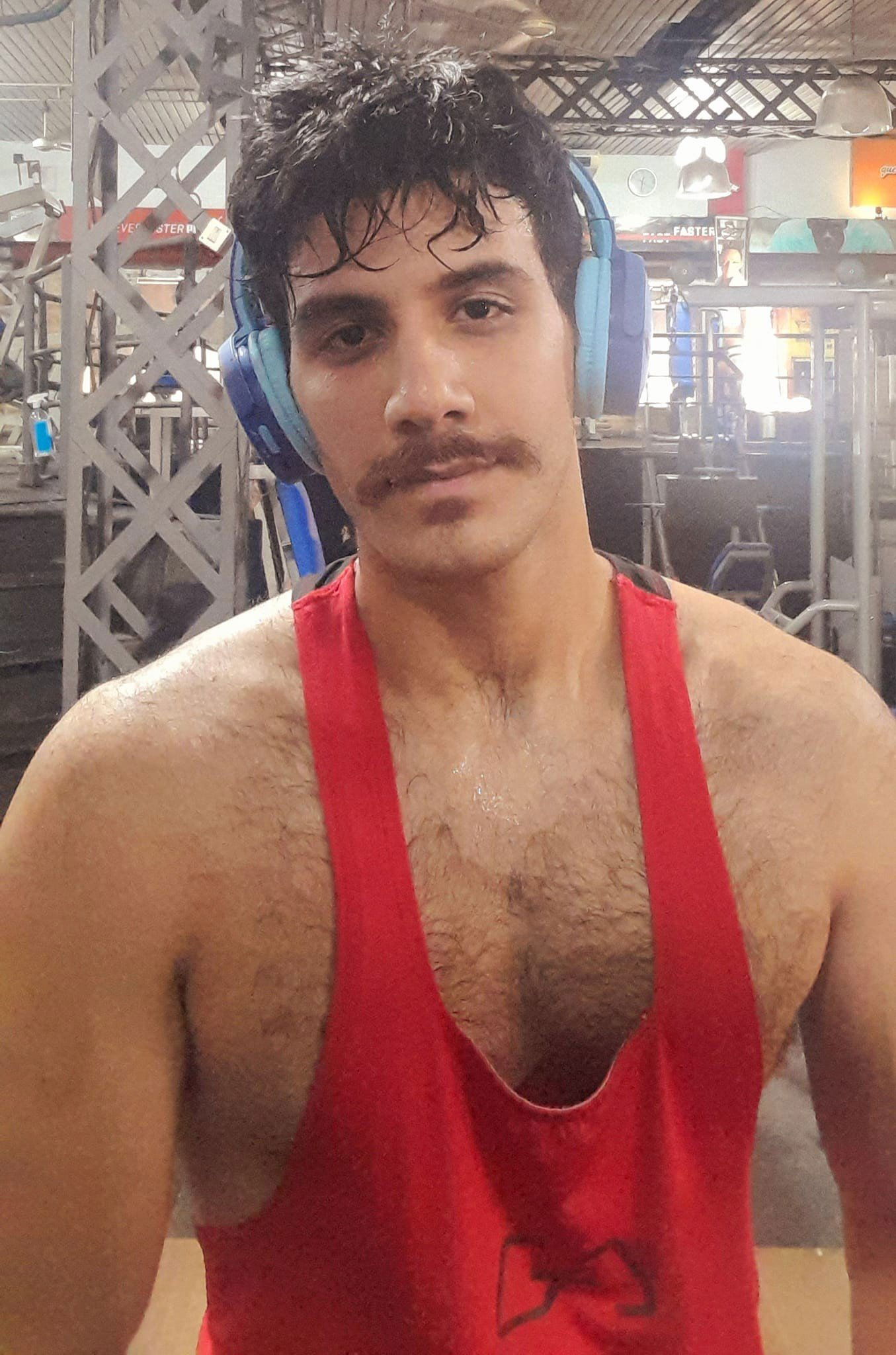 Photo by DirtyDaddyFunStuff with the username @DirtyDaddyPorn, who is a verified user,  February 27, 2024 at 6:19 PM and the text says 'Hot Fun 10 #hairy #otters #armpits #muscles #mustaches #stubble'
