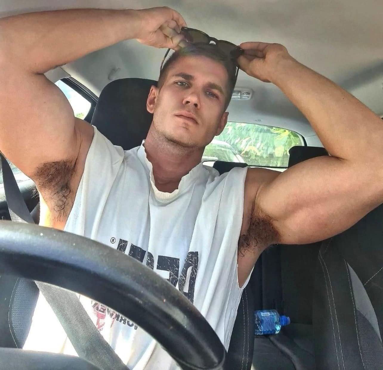 Watch the Photo by DirtyDaddyFunStuff with the username @DirtyDaddyPorn, who is a verified user, posted on February 27, 2024 and the text says 'Hot Fun 17 #cowboys #armpits #muscles #hairy #leather'