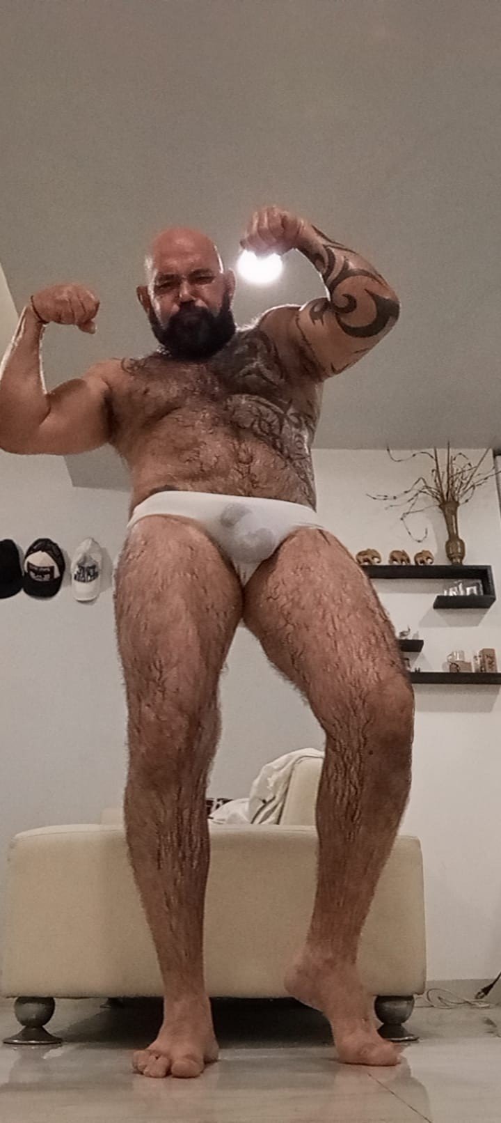 Photo by DirtyDaddyFunStuff with the username @DirtyDaddyPorn, who is a verified user,  May 7, 2024 at 12:32 AM and the text says '#hairy hotties'