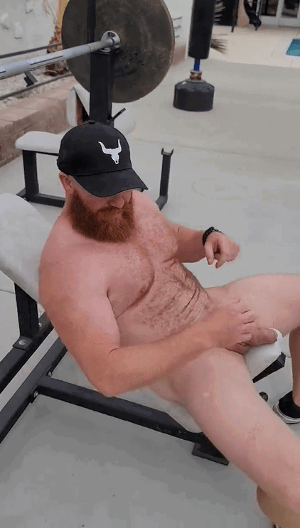 Album by DirtyDaddyFunStuff with the username @DirtyDaddyPorn, who is a verified user,  May 1, 2024 at 5:21 PM and the text says 'Hot 3 #gingers #otters #muscles #daddies #hairy'