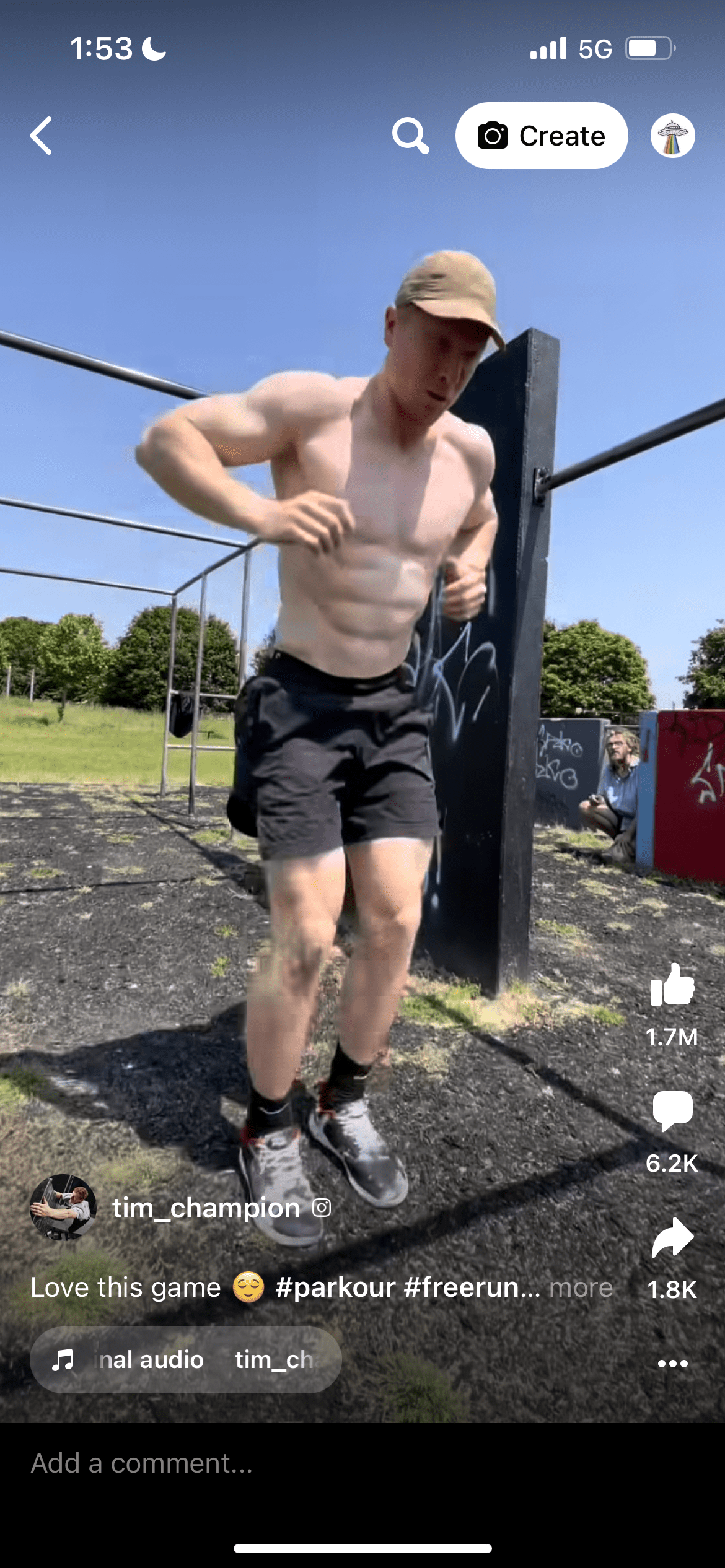 Watch the Photo by DirtyDaddyFunStuff with the username @DirtyDaddyPorn, who is a verified user, posted on February 20, 2024 and the text says 'Jump, Red!  Jump!  #gingers #redheads #muscles #sports #fitness #buff #armpits #legs'
