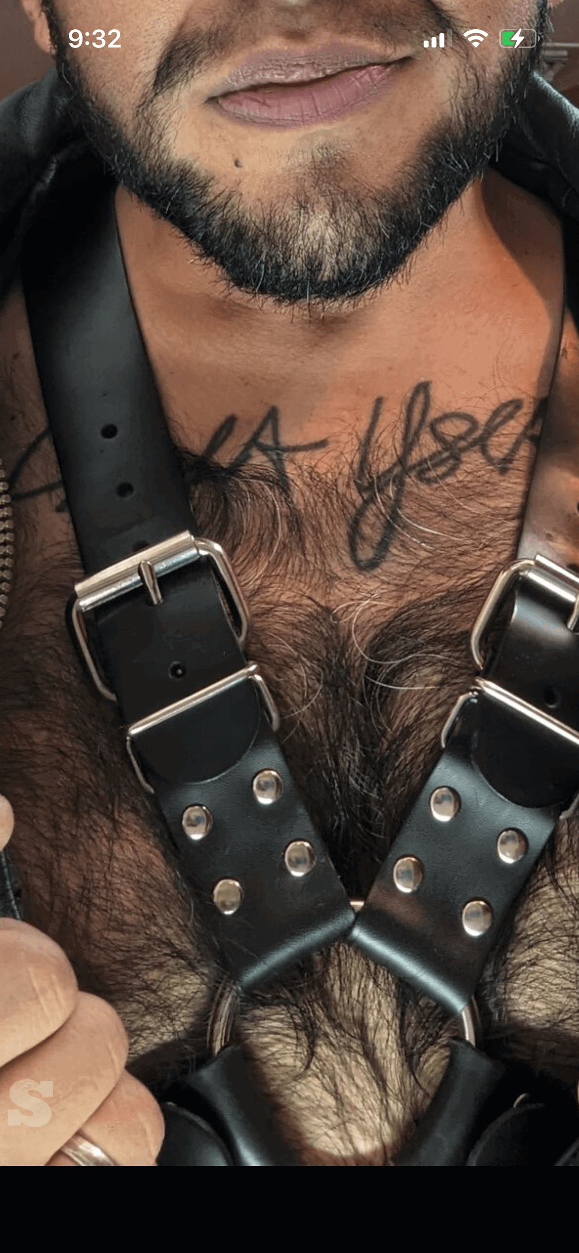 Album by DirtyDaddyFunStuff with the username @DirtyDaddyPorn, who is a verified user,  March 8, 2024 at 1:26 AM and the text says '#hairy Beary!  #bears #otters #beards #leather'