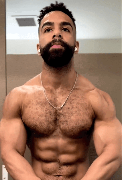 Photo by DirtyDaddyFunStuff with the username @DirtyDaddyPorn, who is a verified user,  May 1, 2024 at 12:42 AM and the text says 'Men 6 #muscles #hairy'