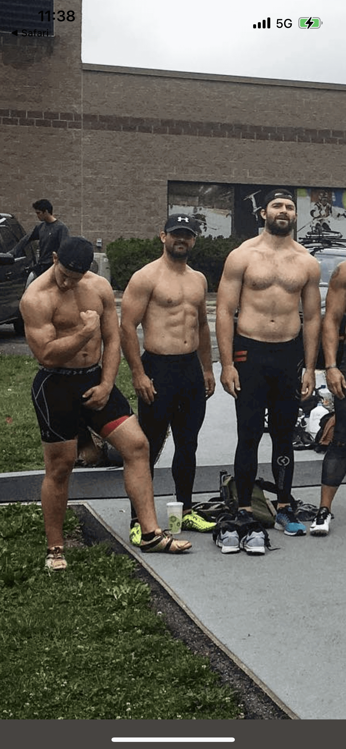 Photo by DirtyDaddyFunStuff with the username @DirtyDaddyPorn, who is a verified user, posted on December 4, 2023 and the text says '#sports #bobsled #muscles #uniforms #olympics'