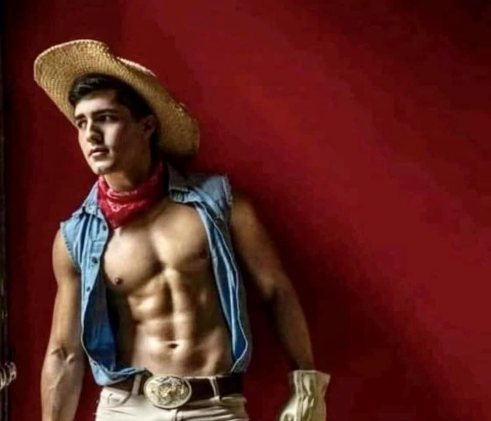 Album by DirtyDaddyFunStuff with the username @DirtyDaddyPorn, who is a verified user,  June 13, 2024 at 6:15 PM and the text says '#vintage #retro #military #twinks #underwear #manly #cowboys #countryboys #rodeo'