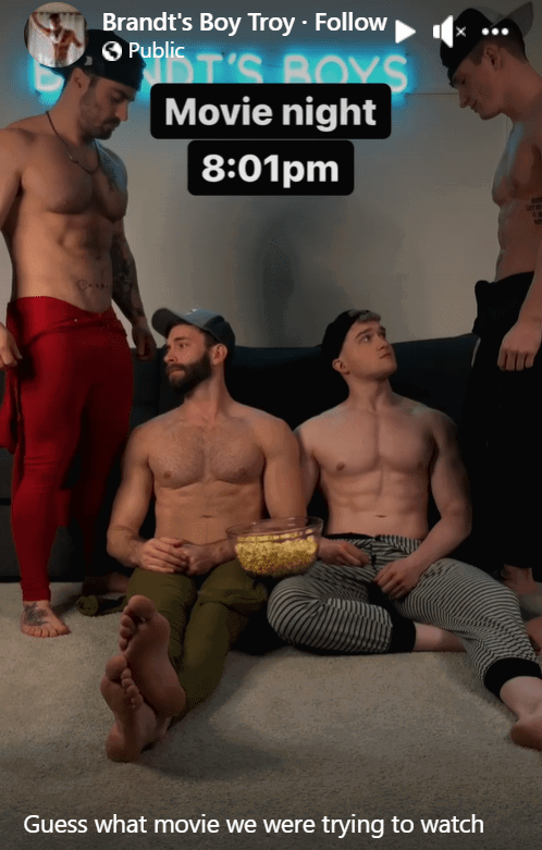 Album by DirtyDaddyFunStuff with the username @DirtyDaddyPorn, who is a verified user,  July 3, 2024 at 11:49 PM and the text says '#gay #humor #underwear'