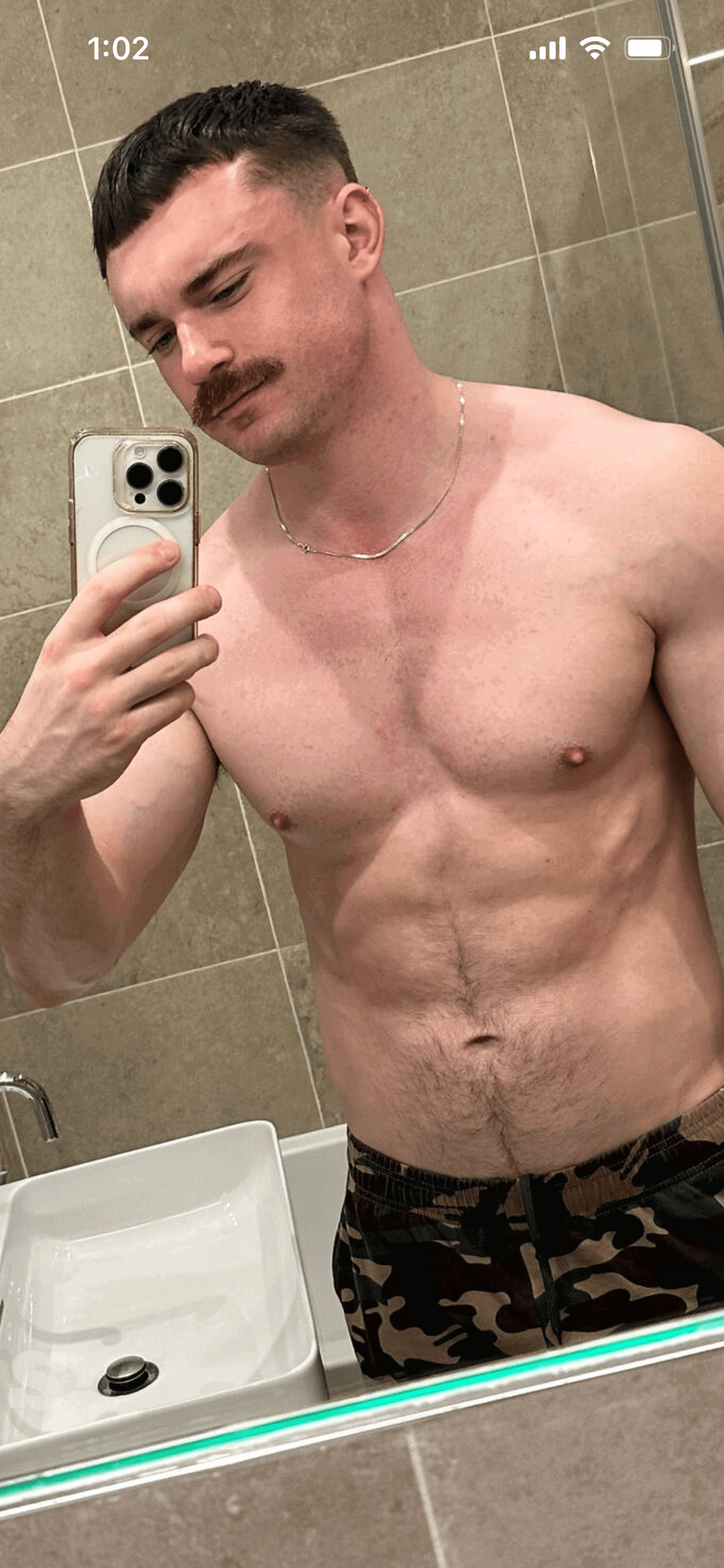 Photo by DirtyDaddyFunStuff with the username @DirtyDaddyPorn, who is a verified user,  May 26, 2024 at 1:11 AM and the text says 'Hot Guys #mustache'