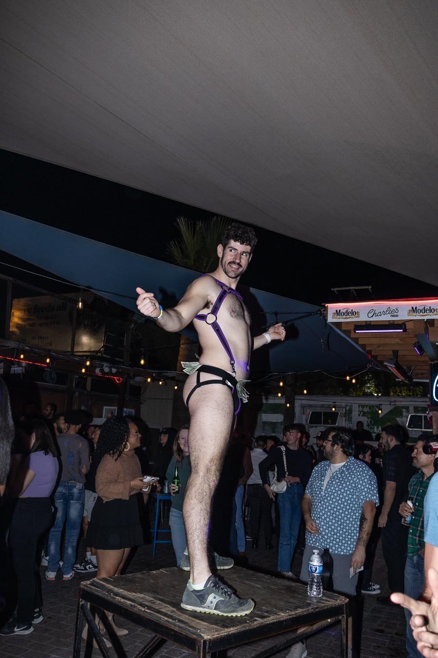 Photo by DirtyDaddyFunStuff with the username @DirtyDaddyPorn, who is a verified user,  March 13, 2024 at 8:31 PM and the text says '#hairy and hot 5 #leather #strippers #pups'