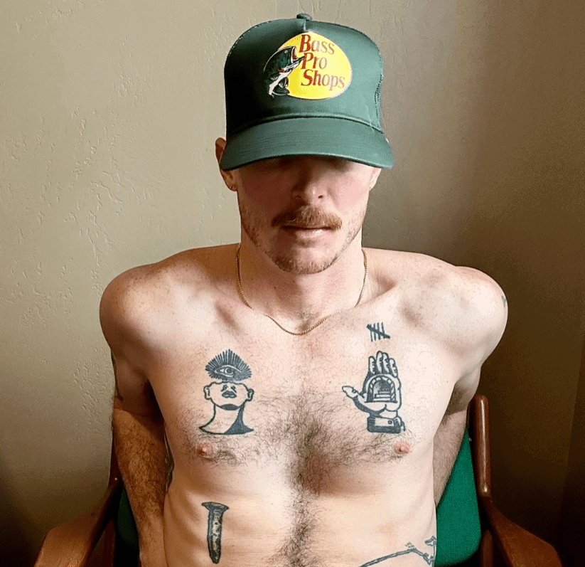 Album by DirtyDaddyFunStuff with the username @DirtyDaddyPorn, who is a verified user,  May 1, 2024 at 12:17 AM and the text says 'Men 3 #muscles #hairy #buff #otters #manly #counryboys'