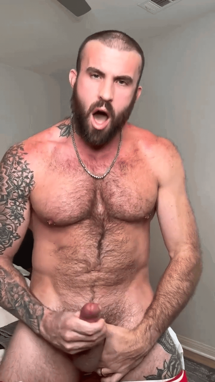 Album by DirtyDaddyFunStuff with the username @DirtyDaddyPorn, who is a verified user,  July 10, 2024 at 12:35 AM and the text says '#hairy #cum #fucking #unform #tats'