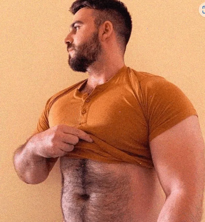 Photo by DirtyDaddyFunStuff with the username @DirtyDaddyPorn, who is a verified user,  May 2, 2024 at 8:31 PM and the text says 'Hot 14 #hung #otters #muscles #hairy'