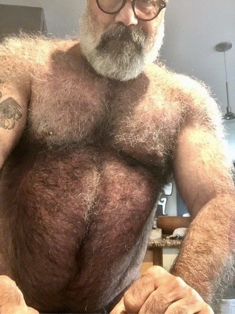 Album by DirtyDaddyFunStuff with the username @DirtyDaddyPorn, who is a verified user,  June 30, 2024 at 8:57 PM and the text says '#hairy #manly'