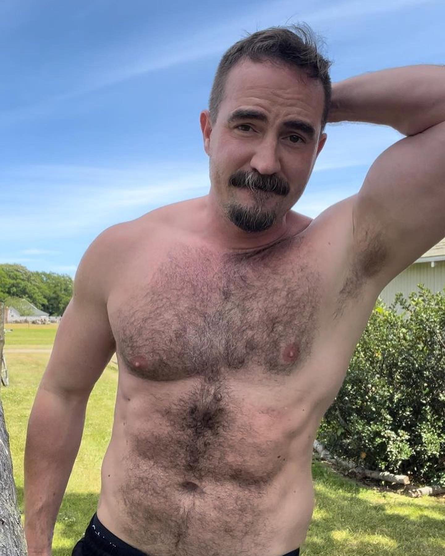 Photo by DirtyDaddyFunStuff with the username @DirtyDaddyPorn, who is a verified user,  April 29, 2024 at 12:16 AM and the text says 'Studs 1 #hairy #daddies'