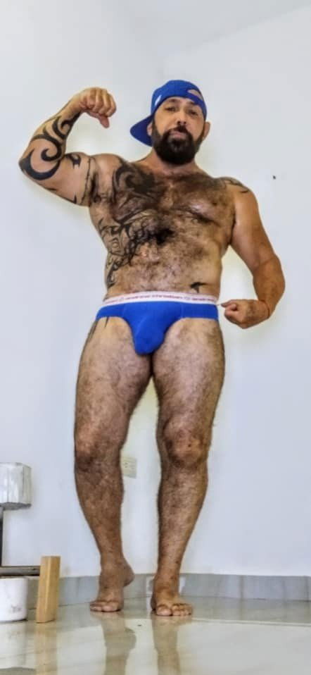 Photo by DirtyDaddyFunStuff with the username @DirtyDaddyPorn, who is a verified user,  February 24, 2024 at 1:14 AM and the text says '#hairy and Hot'