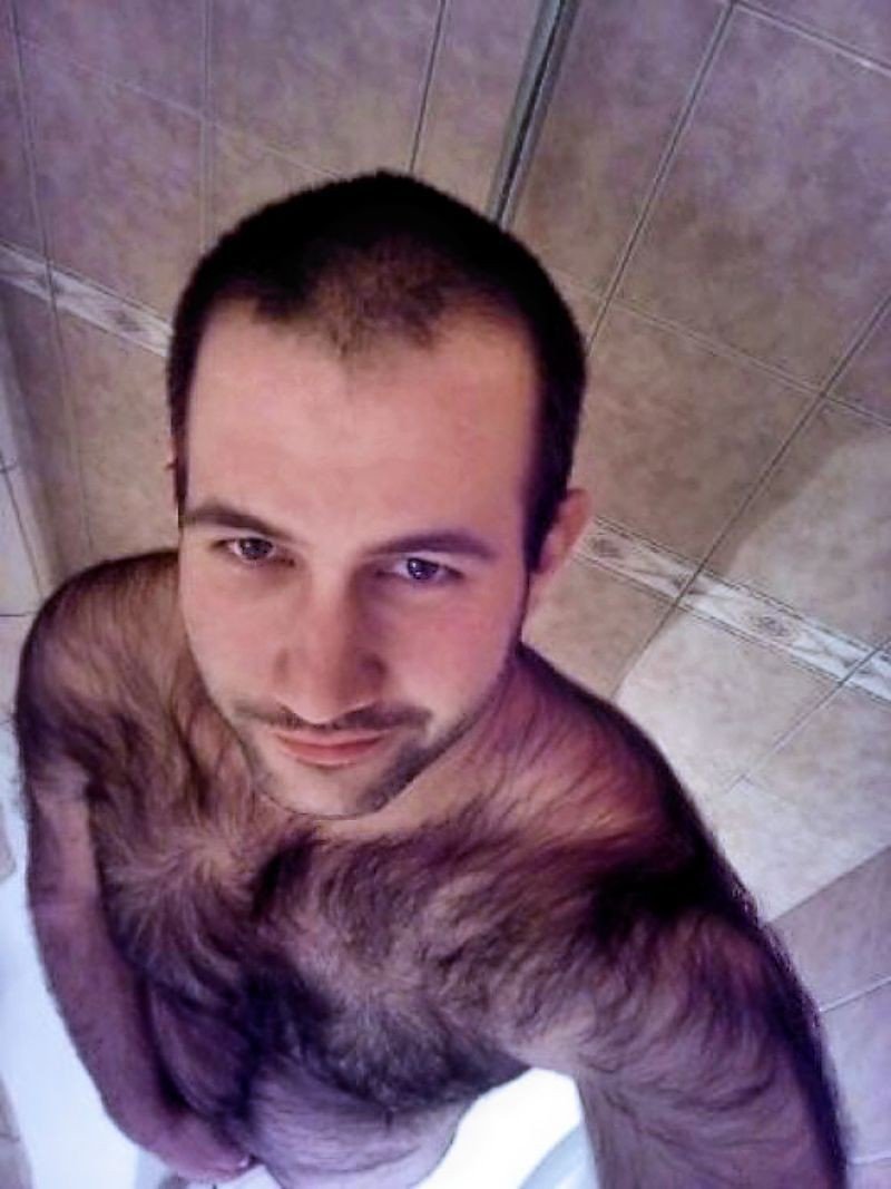 Album by DirtyDaddyFunStuff with the username @DirtyDaddyPorn, who is a verified user,  May 28, 2024 at 12:06 AM and the text says '#Hairy !!  #furry #werewolf #stubble #beards'