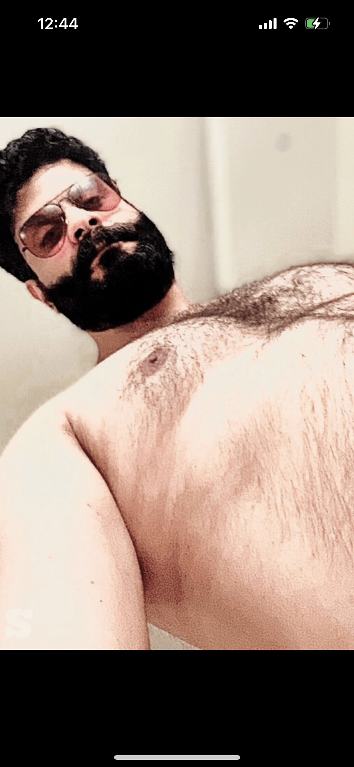 Photo by DirtyDaddyFunStuff with the username @DirtyDaddyPorn, who is a verified user,  May 6, 2024 at 8:53 PM and the text says 'Big and #beefy #beards #hairy #bears #gym'