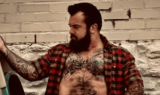 Album by DirtyDaddyFunStuff with the username @DirtyDaddyPorn, who is a verified user,  January 22, 2024 at 7:42 PM and the text says '#hairy and hot men 8'