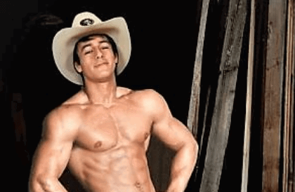 Photo by DirtyDaddyFunStuff with the username @DirtyDaddyPorn, who is a verified user,  May 4, 2024 at 10:51 PM and the text says '#cowboys #countryboys #stubble #beards #twinks'