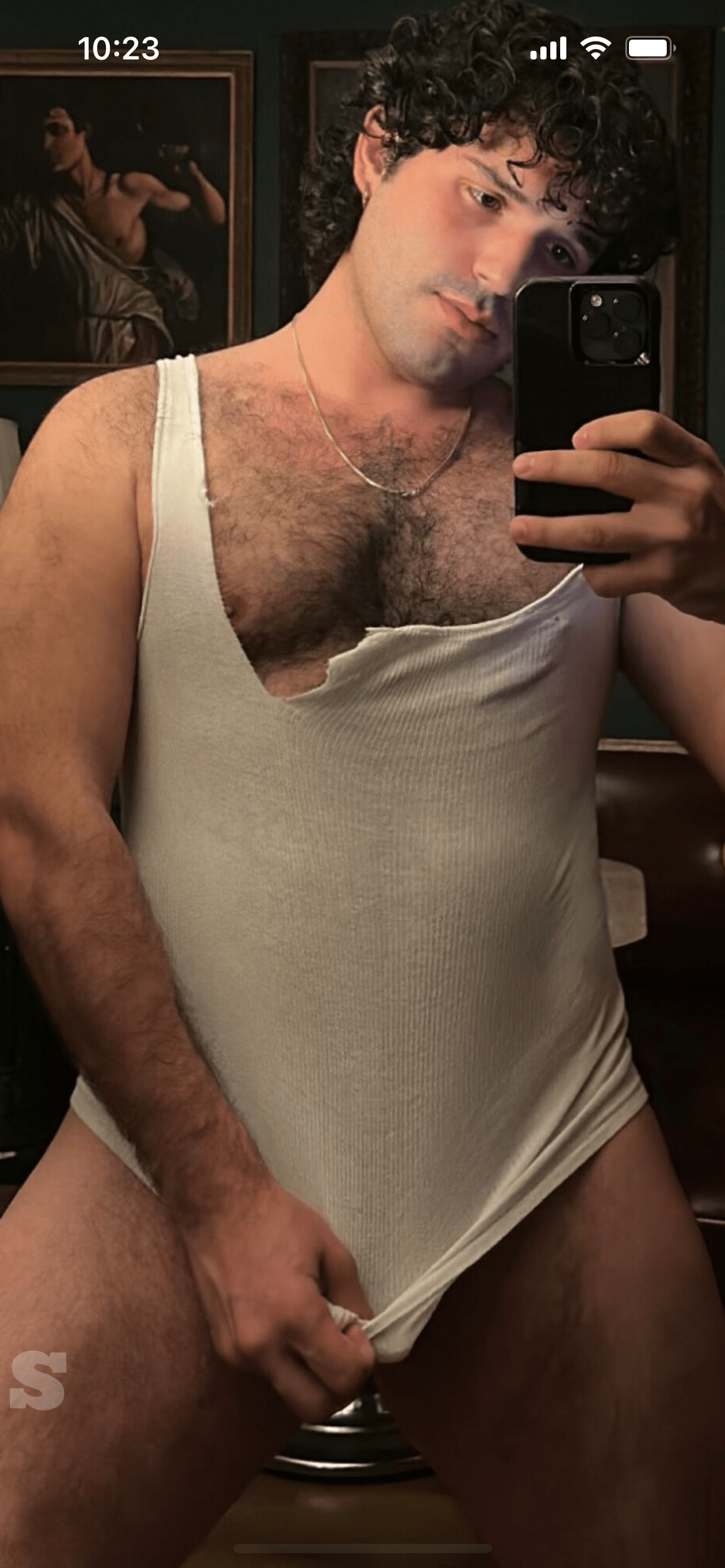 Photo by DirtyDaddyFunStuff with the username @DirtyDaddyPorn, who is a verified user,  April 3, 2024 at 5:47 PM and the text says 'Hot and #hung 5'