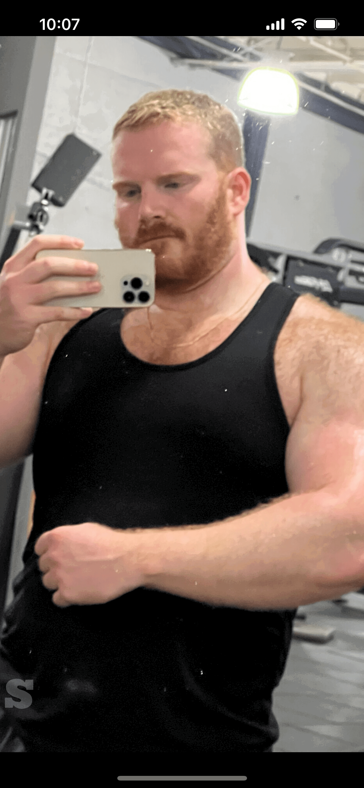 Album by DirtyDaddyFunStuff with the username @DirtyDaddyPorn, who is a verified user,  June 30, 2024 at 12:51 AM and the text says 'Hot 20 #hairy #bears #muscles'