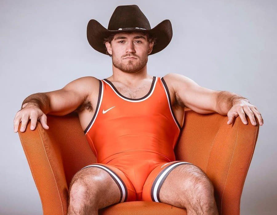 Photo by DirtyDaddyFunStuff with the username @DirtyDaddyPorn, who is a verified user,  December 30, 2023 at 5:21 PM and the text says '#cowboys #armpits #hairy #wrestling #sports'