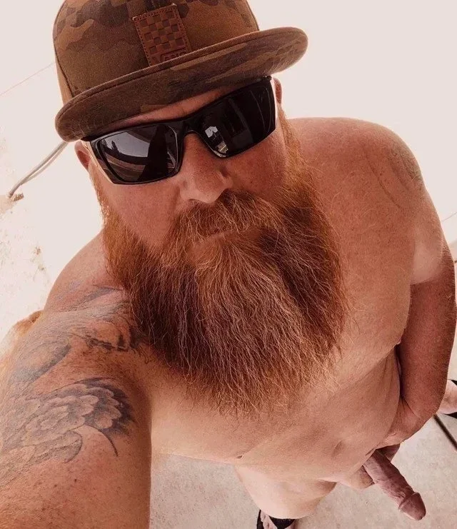 Photo by DirtyDaddyFunStuff with the username @DirtyDaddyPorn, who is a verified user,  March 14, 2024 at 8:42 PM and the text says '#auto #carsex #fucking #hairy #stubble #beards #gingers'