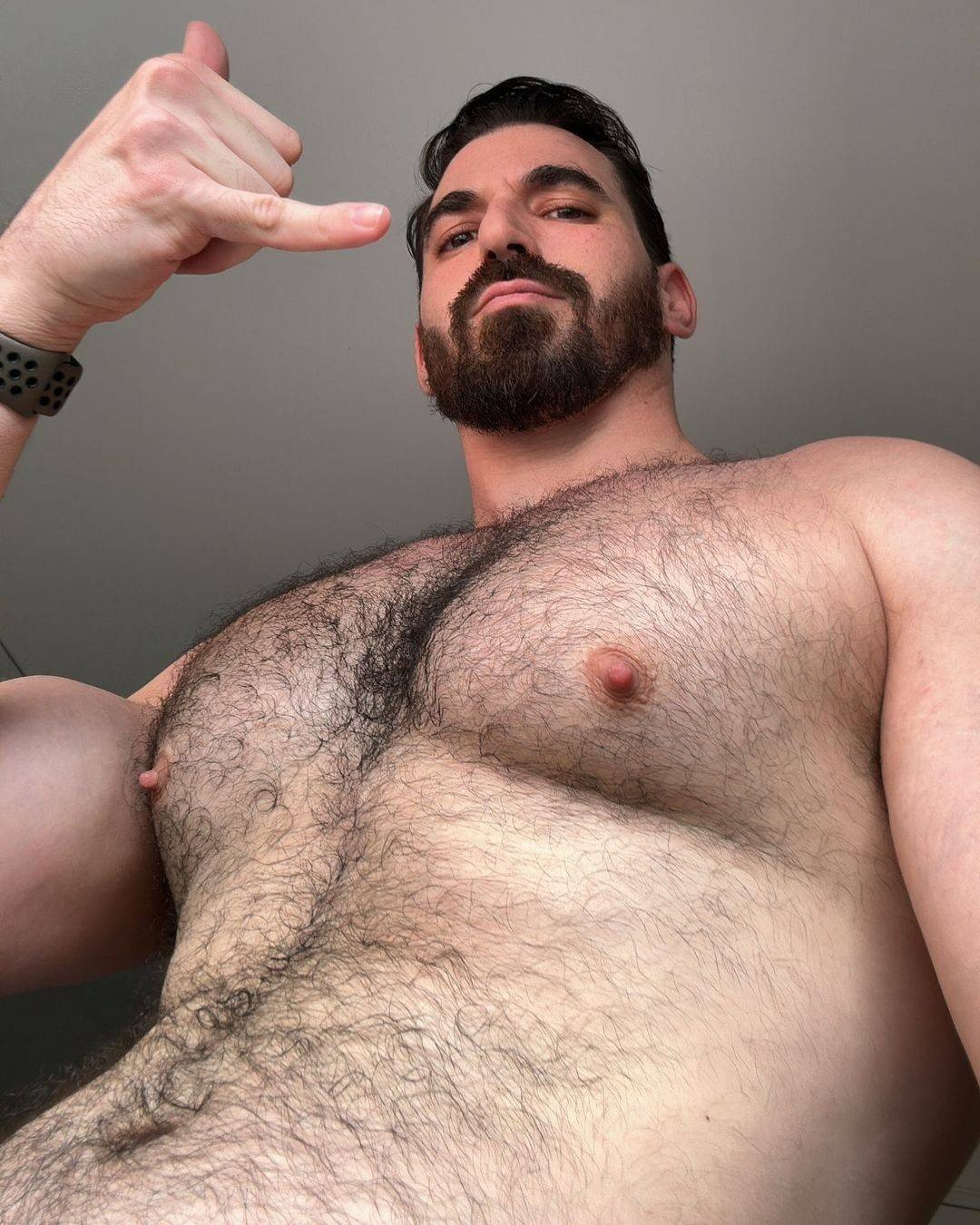 Photo by DirtyDaddyFunStuff with the username @DirtyDaddyPorn, who is a verified user,  April 16, 2024 at 10:45 PM and the text says 'Hot #muscles and #hairy #otters #armpits'
