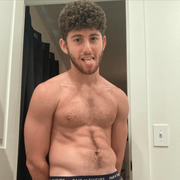 Album by DirtyDaddyFunStuff with the username @DirtyDaddyPorn, who is a verified user,  May 1, 2024 at 12:51 AM and the text says 'Men 7 #hairy #muscles #Daddies'